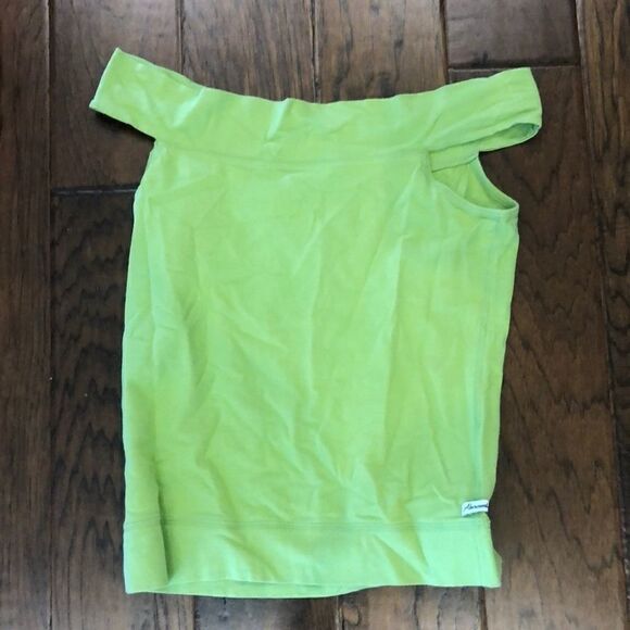 Green Abercrombie off shoulder top - Picture 1 of 2